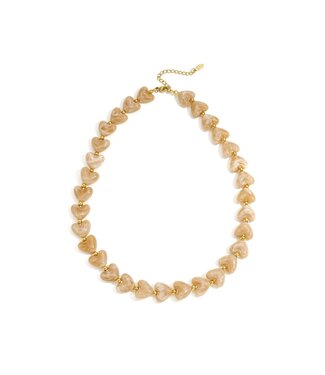 MILA  & ME HARTJES KETTING TAUPE