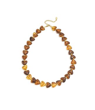 MILA  & ME HARTJES KETTING BRUIN
