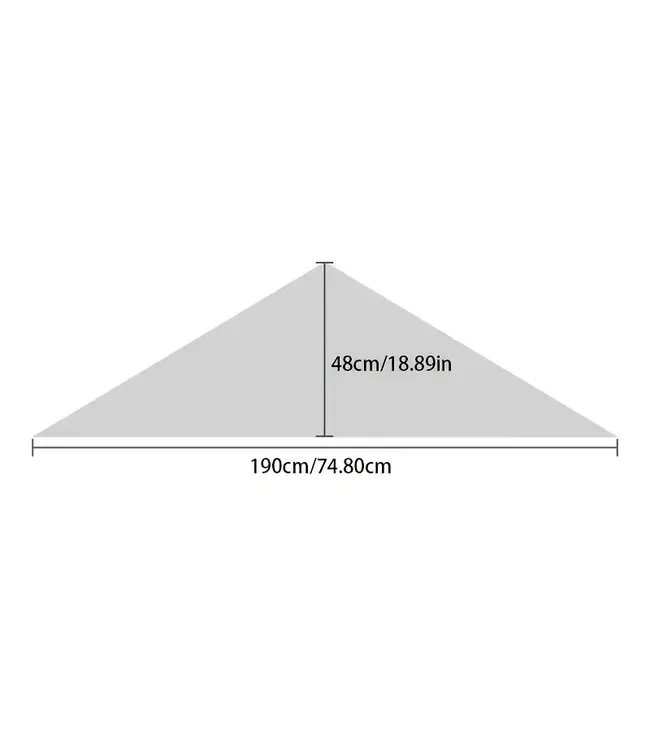 MILA  & ME STRIPE LARGE TRIANGLE SJAAL RED