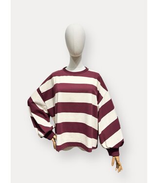 OTILLIA SWEAT BLOCK STRIPE BU