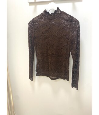 MILA  & ME SHEER LACE LONGSLEEVE CH