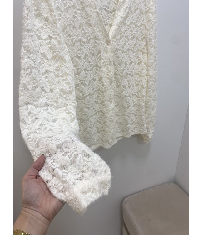 AELLA  LACE SHIRT CR