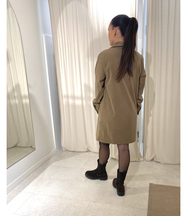 BEAU CORDUROY POCKET DRESS TA