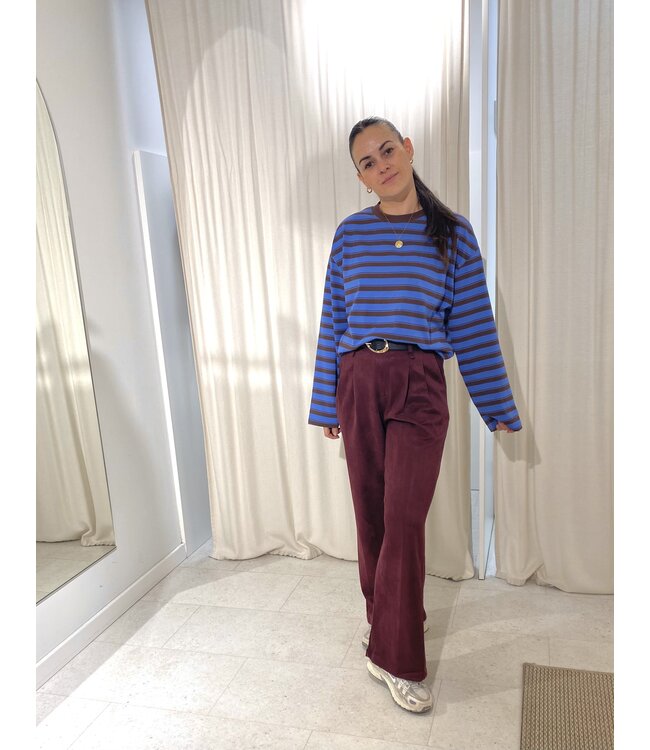 MIMI WIDE SUEDE PANTS BO