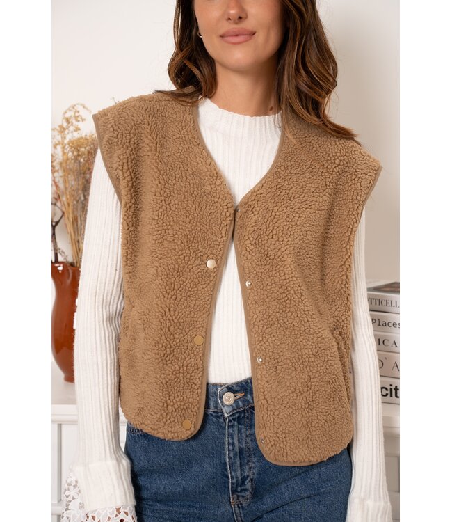 VIVI TEDDY GILET CAM