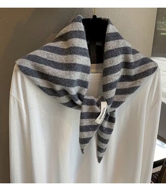 MILA  & ME KAIA SJAALTJE STRIPE SOFT GREY