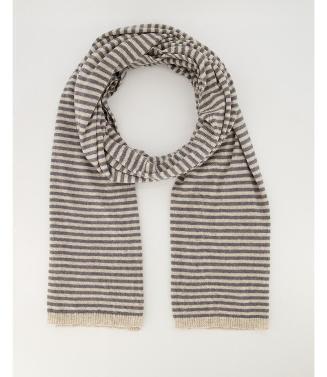 MILA  & ME CASSY SJAAL STRIPE GREY/CREME