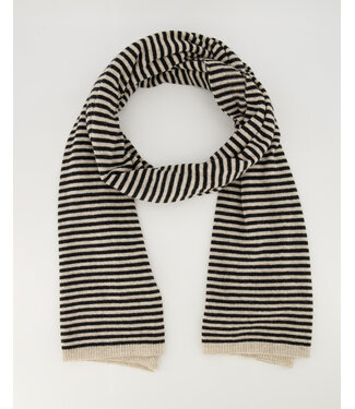 MILA  & ME CASSY SJAAL STRIPE BLACK/CREME