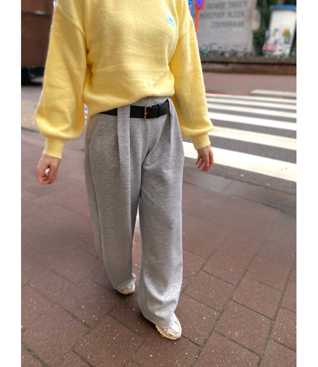 LUMINE GREY JOGGER BELT PANTS