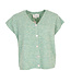 MILA  & ME BUTTON CARDIGAN SHORT SLEEVE GROEN ONE SIZE