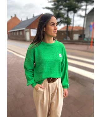 MILA  & ME HAPPY COLOR KNIT GREEN ONE SIZE