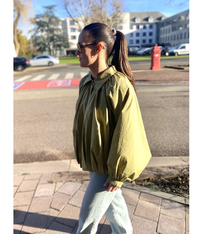 LUMINE MINE COTTON SHIRT KH