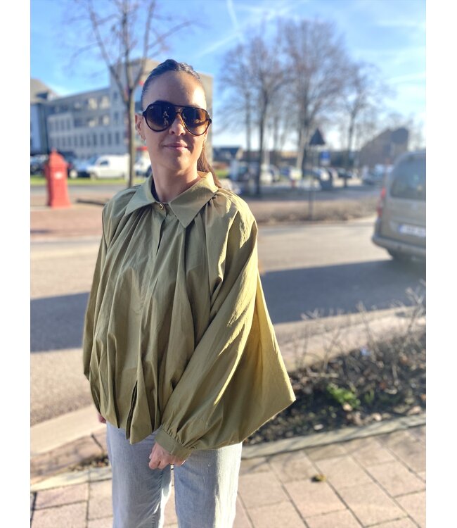 LUMINE MINE COTTON SHIRT KH