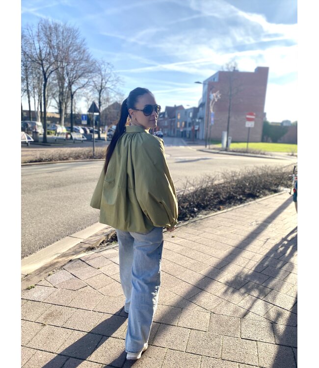 LUMINE MINE COTTON SHIRT KH