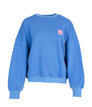 MILA  & ME SUNSHINE PATCH SWEAT BLUE ONE SIZE