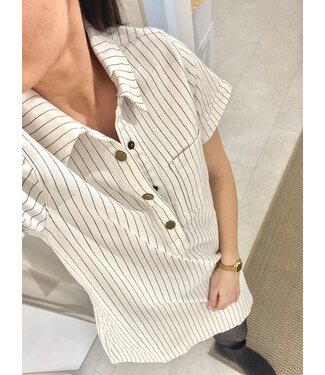 ORAIJE ROUANE STRIPED DRESS SHORT SL
