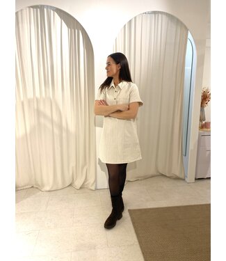 ORAIJE ROUANE STRIPED DRESS SHORT SL