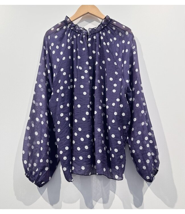 POLKA DOT BLOUSE BL