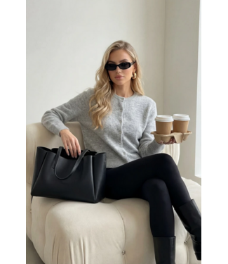 SOFT CARDIGAN PEARL BUTTON LG