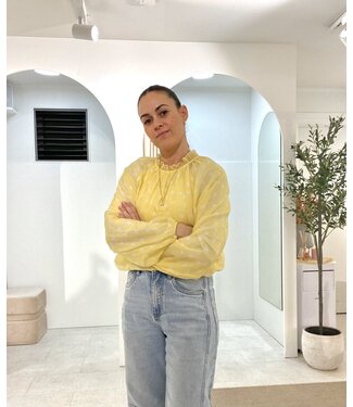 POLKA DOT BLOUSE YEL