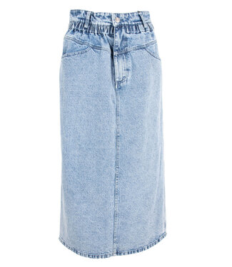 MIDI DENIM SKIRT ELASTIC WAIST MB