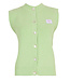 SOHO KNIT BUTTON TOP GREEN S TOT L