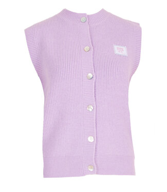 MILA  & ME SOHO KNIT BUTTON TOP LILA S TOT L