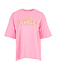 MILA  & ME CLUB T-SHIRT OVERSIZED PINK S TOT L
