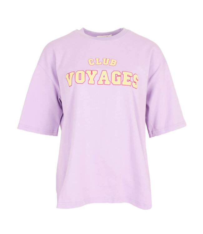 CLUB T-SHIRT OVERSIZED LILA S TOT L