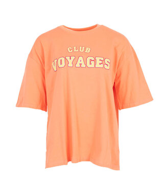 MILA  & ME CLUB T-SHIRT OVERSIZED ORANGE S TOT L
