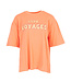 MILA  & ME CLUB T-SHIRT OVERSIZED ORANGE S TOT L