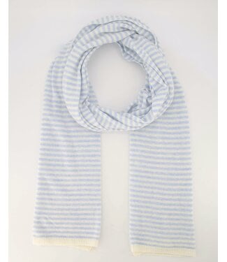 MILA  & ME CASSY SJAAL STRIPE LIGHT BLUE/PANNA