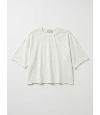 MILA  & ME AMALIA OVERSIZED TEE WHITE ONE SIZE