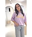 CLUB T-SHIRT OVERSIZED LILA S TOT L
