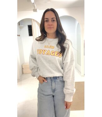 MILA  & ME CLUB SWEATER GREY S TOT L