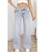 LAULIA LOW WAIST DAD GREY DENIM