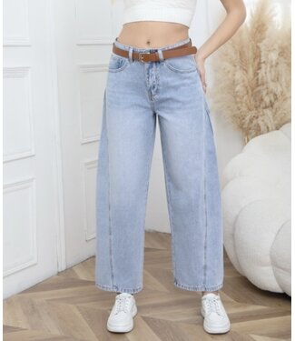 LAULIA BARREL JEANS + RIEMPJE