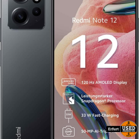 Redmi Note 12 128GB 4GB Onyx Gray