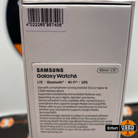 Samsung Galaxy Watch 6 GPS LTE 40mm Graphite