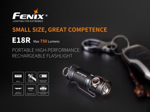 Fenix E18R oplaadbare LED-zaklamp