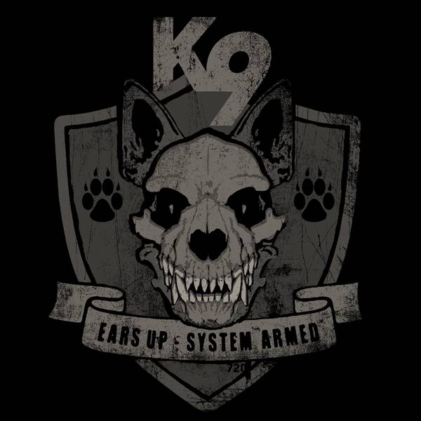 K9  ears up – system armed