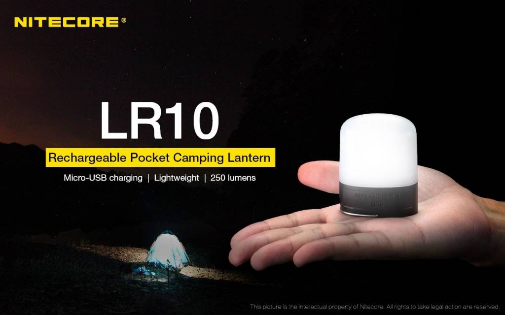 NiteCore LED Lantaarn 'LR10' - zwart