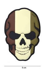 3 D patch Belgium skull