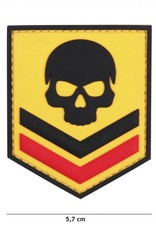 3 D patch Belgium skull