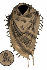 Shemagh Scarf Skull - Coyote / Black