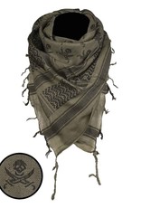 Shemagh Scarf Skull - Coyote / Black