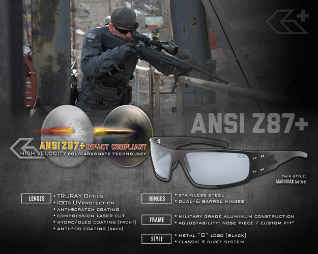 Gatorz   Type 1 : Gatorz Boxster Polarized   /  Type 2   Gatorz Wraptor Cerakote Polarized /  Type 3   Wraptor Zwart