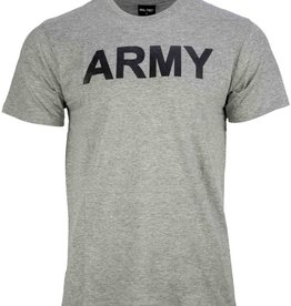 T-shirt bedrukt Army grijs