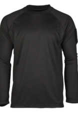 TACTISCH SNEL DROGEND  SHIRT MET LANGE MOUWEN ZWART