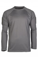 TACTISCH SNEL DROGEND  SHIRT MET LANGE MOUWEN Grijs
